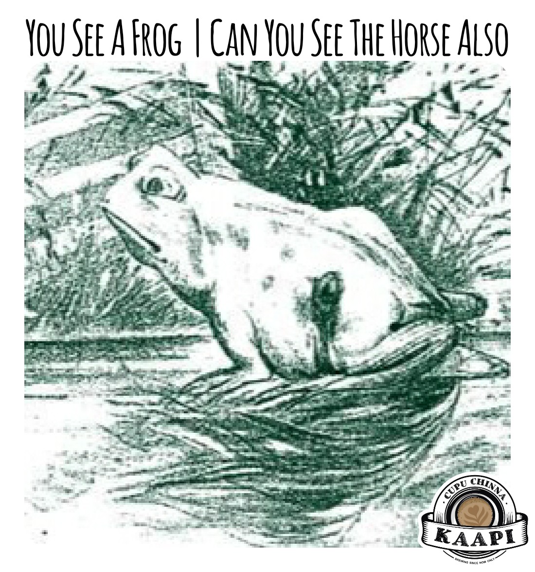 CupuChinnaKaapi's tweet photo. #Frog #Horse #Opticalillusion #HorseorFrog #Comedy #EnglishMemes #Quarantine #Lockdown #COVID19 https://t.co/O7iync4bWV