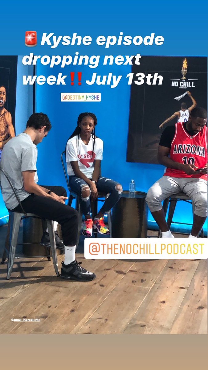 destiny_kyshe's tweet photo. Hollywood Ky’She @destiny_kyshe episode airs on monday 7/13 ✅ 5pm PST on Fubo Sports #HollywoodKyshe @thenochillpod #superstar #theskyisthelimit #Calsparks #eyblgirl #RepnAZ https://t.co/C6OEhhbl7W