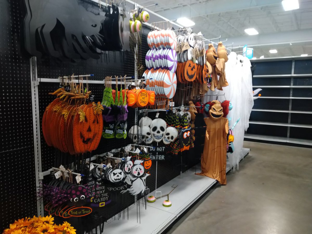 At home stores are starting up for Halloween