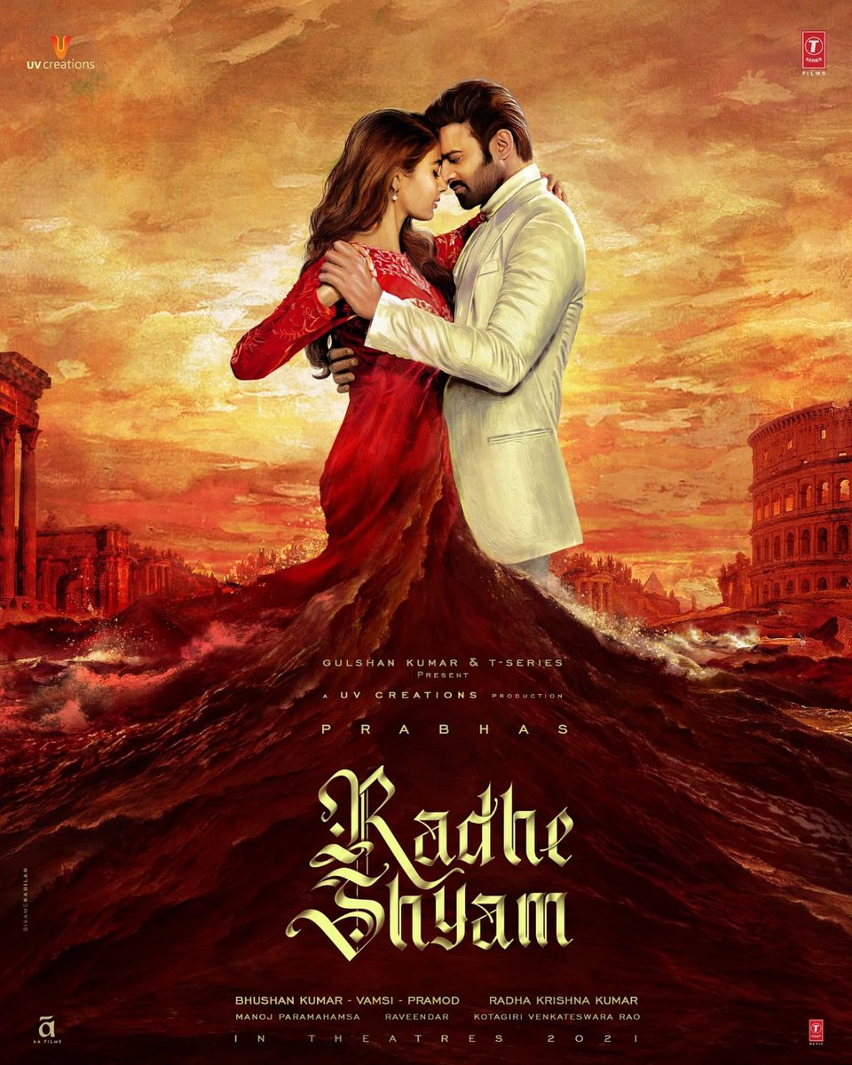 NetworkCarnival's tweet photo. #Prabhas @hegdepooja starrer next gets its title and we're in love with it!
#RadheShyam
#CarnivalMovieNetwork #Prabhas20 #PrabhasFirstLook @UV_Creations @TSeries #Hindi #Tamil #Telugu #Malayalam #In2021 @RadheShyamFilm https://t.co/vsQub1S1oY
