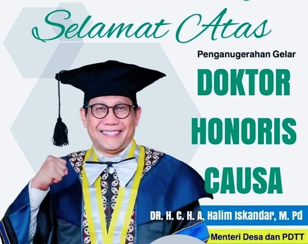 Selamat atas Penganugerahan Gelar DOKTOR HONORIS CAUSA Kepada Gus Menteri, Semoga Berkah-Nanfaat bagi Bangsa &amp; Negara #BerkhidmatUntukDesa  <a href="/jokowi/">Joko Widodo</a> <a href="/halimiskandarnu/">ABDUL HALIM ISKANDAR</a> <a href="/anwsanusi/">Anwar Sanusi</a> <a href="/malik_haramain/">malikharamain</a> <a href="/imansyukri/">Iman Sukri</a> <a href="/taufikmadjid71/">IG : taufik.madjid</a> @fachrilabalado <a href="/azzameldzikrie/">#SantriIndonesia</a>