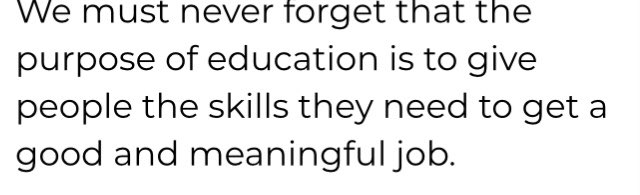 So,  @GavinWilliamson believes the sole purpose of education is ultimately to help you get a good job, Prof. Richard Layard (and I!) believe the purpose of education is to help you and society lead a happy and fulfilling life. What do you think the purpose of education is?