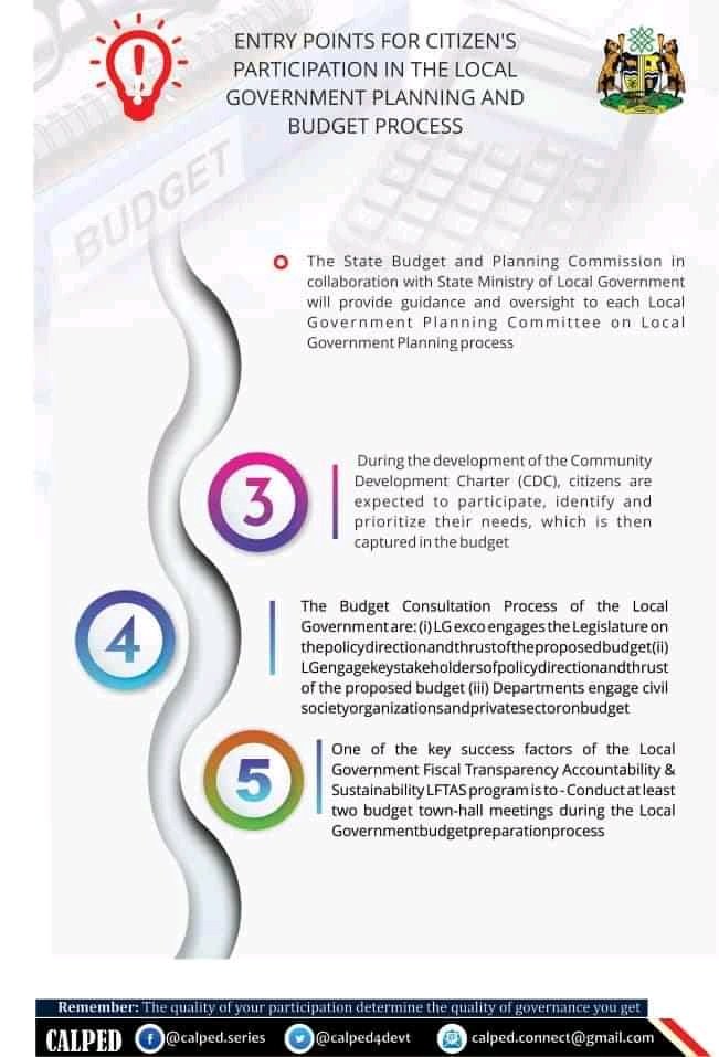 calped4devt's tweet photo. @Martins_63 @kadppa2 @leads_nigeria @macfound @NDI @opencontracting @OpenSociety @KADPBC @ogpkaduna @ogpnigeria @Kaduna_MoE @SakoRebecca @Aboh28 @AndyBes09366088 @Luke_sethh @contactkdsg @ppmonitorNG @ChikunLGA @AmakoStella @FiscalKaduna He provided more insights on the local government development planning committee, community project report card, quarterly reports and town hall meetings on budget implementation and other  commitments that are a part of the development plan's implementation strategy.
#LFTAS https://t.co/9xTsPjlYuA