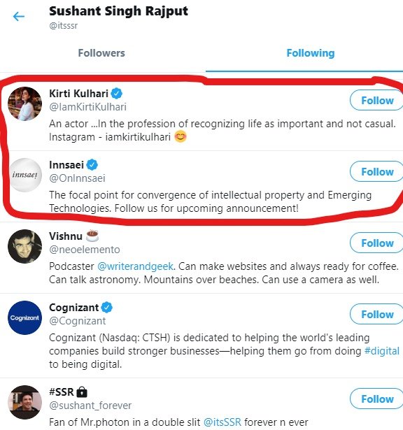  #ExclusiveProof  #SushantSinghRajput partner Varun Mathur deactivated his Twitter handle todayFirst image was before Sushant following count of 757Second image after 756 #SushantNotSuicide #sushant #CBIMustForSushant #cbiforsushant #CBIEnquiryForSSR #CBIEnquiryForSushant