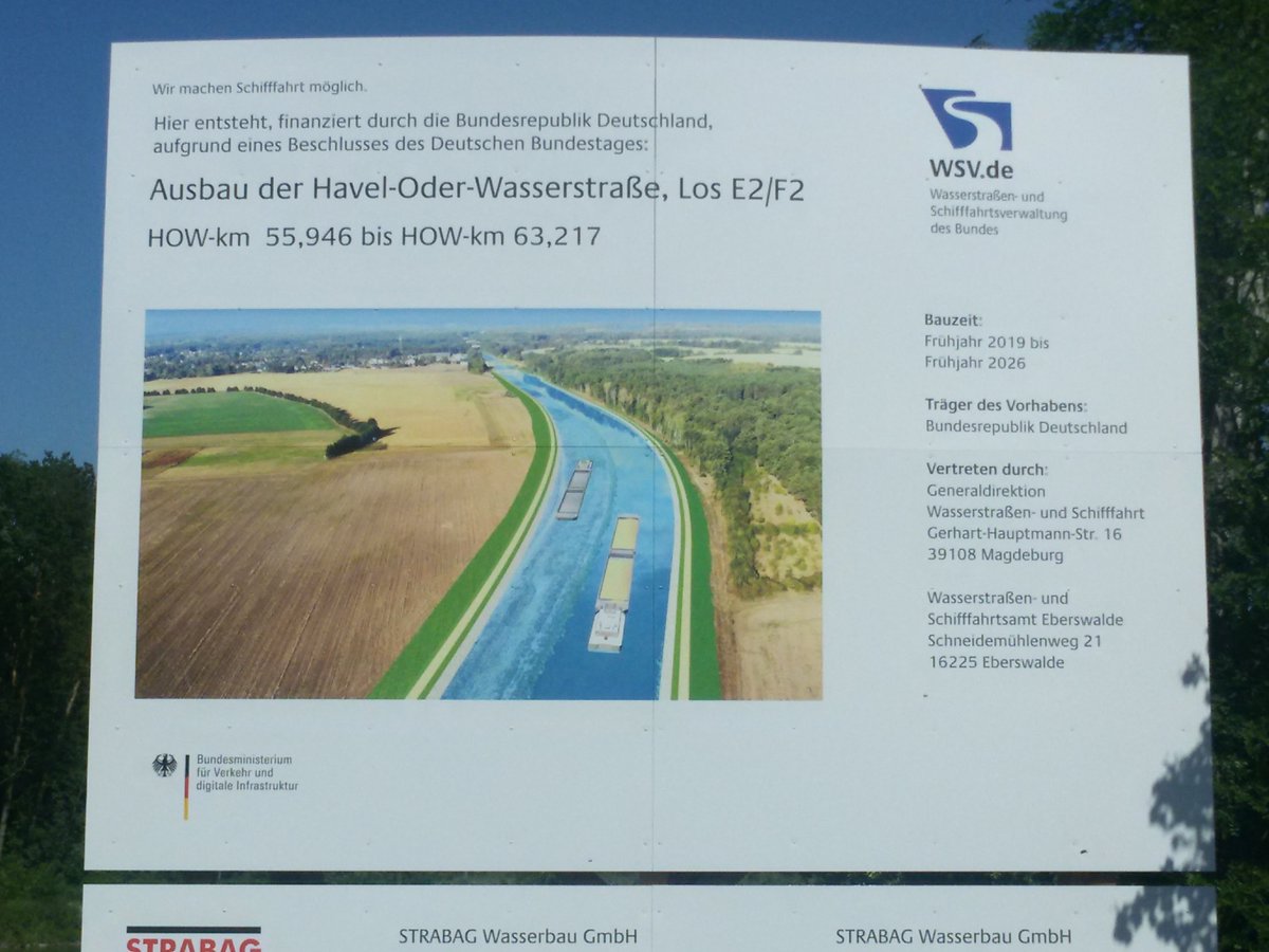 Kammerunion Elbe Oder On Twitter Ausbau Havel Oder Wasserstrasse Im Plan Das Vorhaben Schliesst 7 3 Km Lange Lucke Zwischen Zwei Bereits Fertiggestellten Abschnitten Insgesamt Stehen Dann 14 5 Km Ausgebauter Kanal Der Binnenschiffahrt Zur