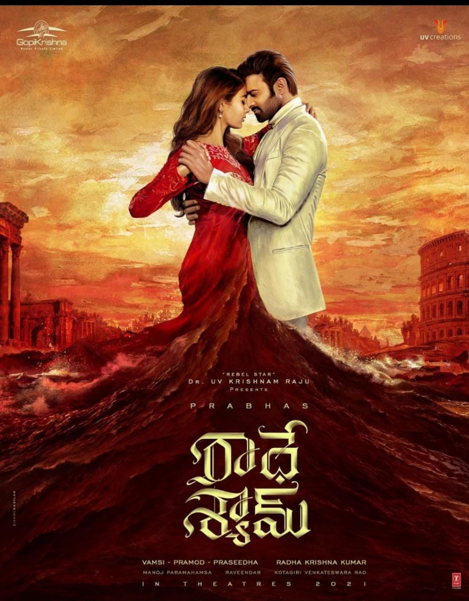 TV9Telugu's tweet photo. #Prabhas20 First Look Reveals it is an Intense Romantic Film Titled #RadheShyam https://t.co/XUkMyfMMeB