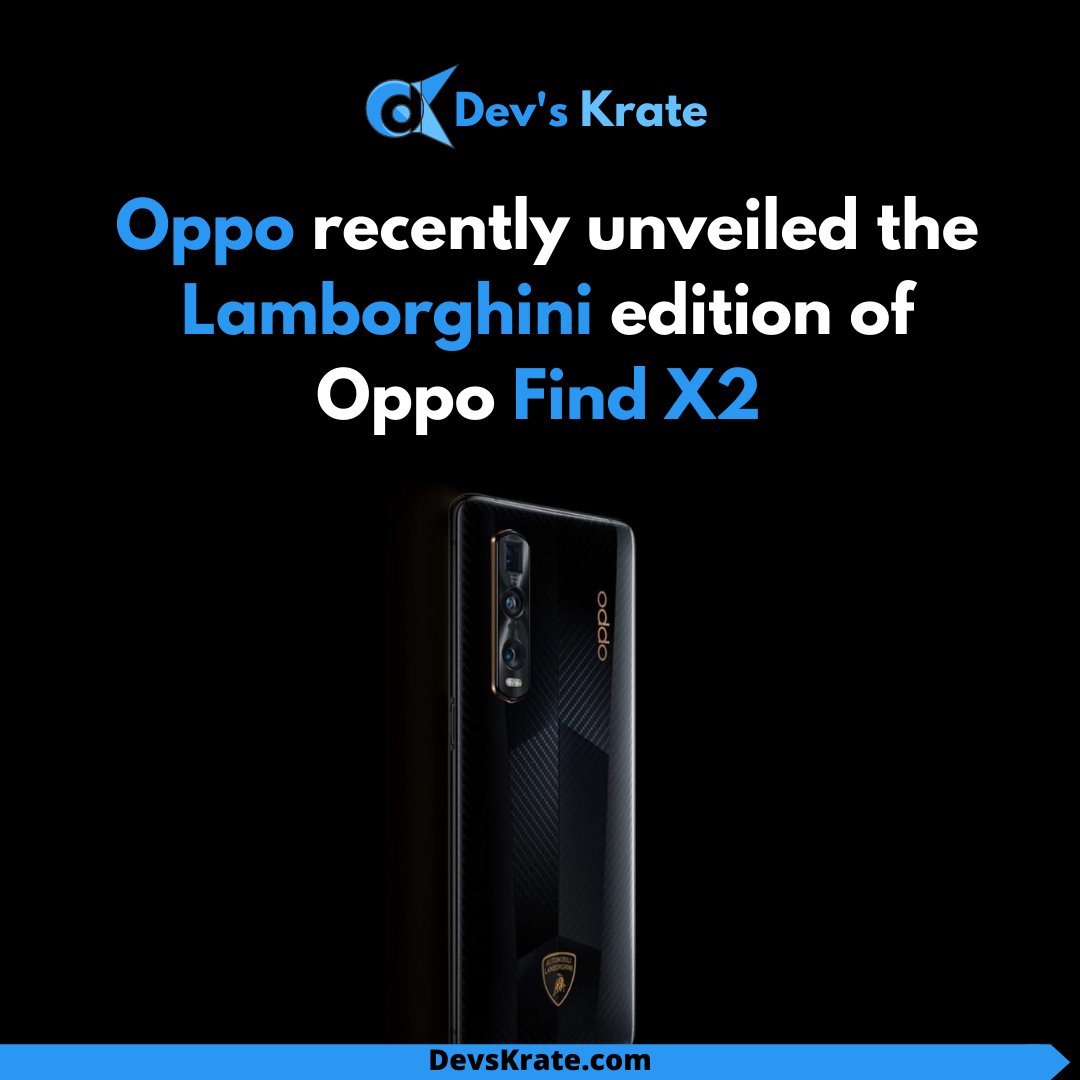 TechMobie's tweet photo. who need this??
#oppo
Follow us @devskrate π₯ for interesting stuff..
#oppo #opporeno #opporeno4 #vivo #oppo #bbk #bbktech #india #smartphone #vivoy50 #devskrate #beebom #tech #techupdates #snapdragon #qualcomm #battery #huge #amoled #china #oneplus #apple #google #lamborghini https://t.co/Rg9fQVmBia