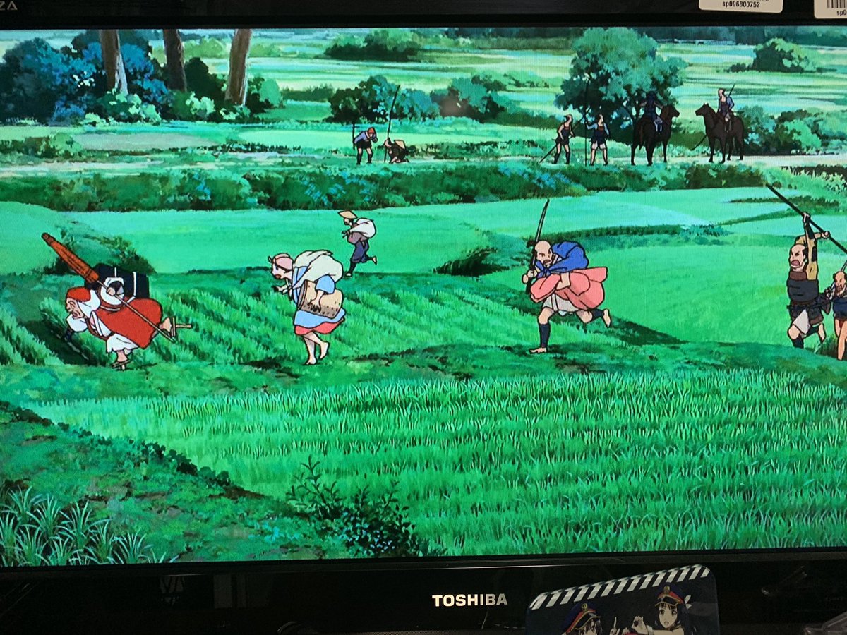 微グロ注意 もののけ姫 アシタカが放った矢で侍の腕が飛ぶ場面を徹底考察 これはコマ送りじゃないとわからない Togetter