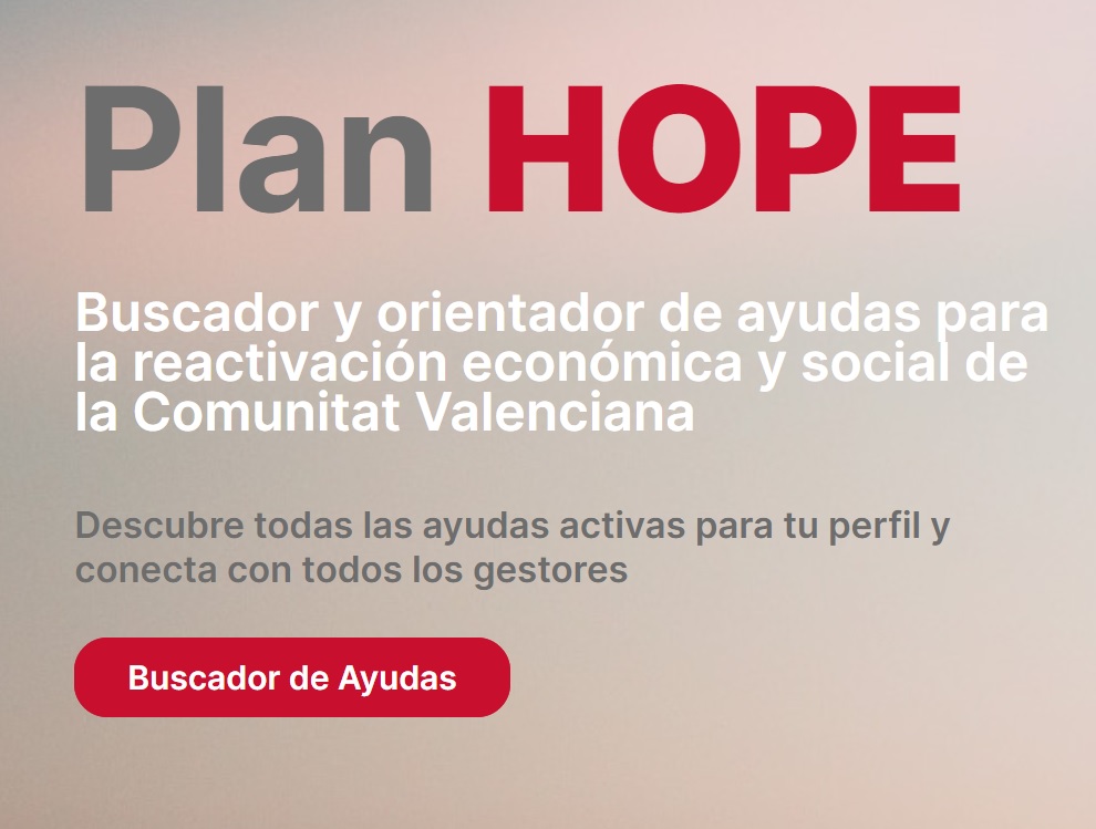 VLCTechCity's tweet photo. ☀️#PlanHope de @GVAlabora
🤝Descubre todas las ayudas activas para tu perfil y conecta con todos los gestores
👩🏻🤝👨🏼Para PYMEs, emprendedores, trabajadores, etc.
📝Más info en https://t.co/Mrl110ustv https://t.co/YEvibtkNi8