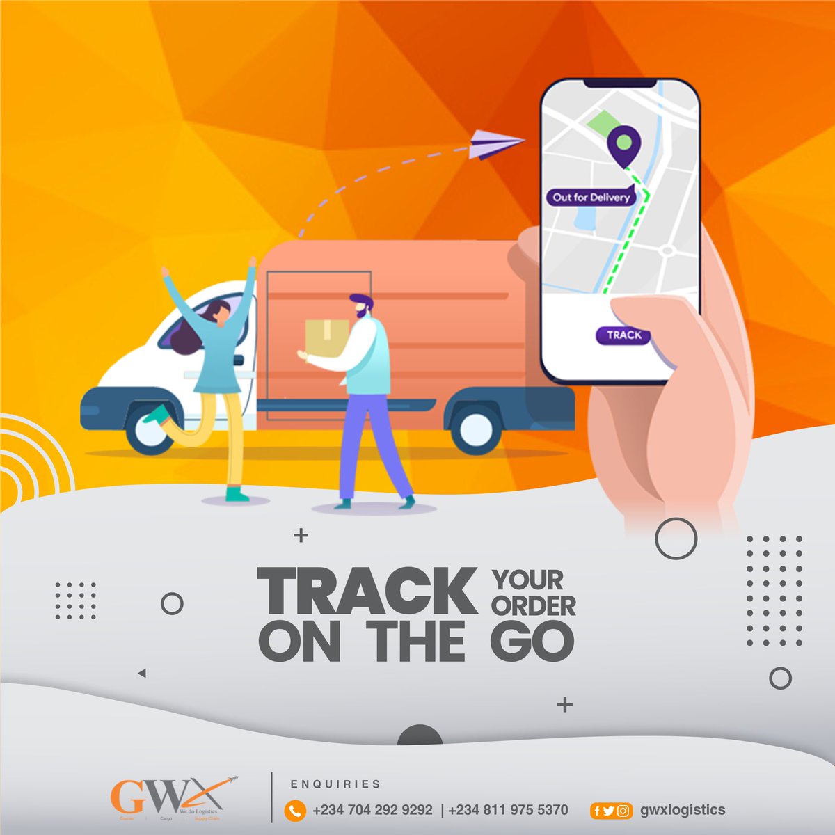 gwxlogistics's tweet image. Know the status of your shipment from pickup/drop off till delivery point.

All your need is the airwaybill number

#fridaymorning #shipmentstatus #pickupanddeliveryservice #doorstepdelivery
