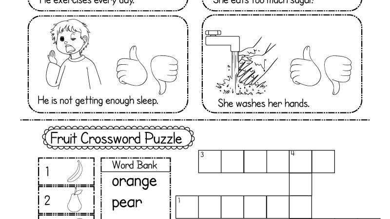 Healthy Habits For Kindergarten Worksheets / Resultado De Imagen Para