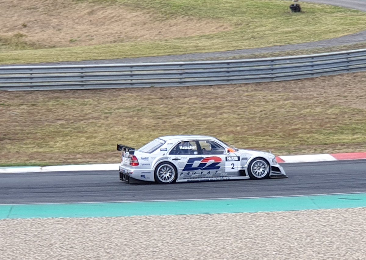 Martin_Hunolt's tweet photo. @HERVE675002 @ITC1996 And here the car 23 years later. Last august in #Oschersleben (Germany) in the series Tourenwagen-Legenden. Driver is Jörg Hatscher. #DTM #AMG https://t.co/0oBFbdhbbL