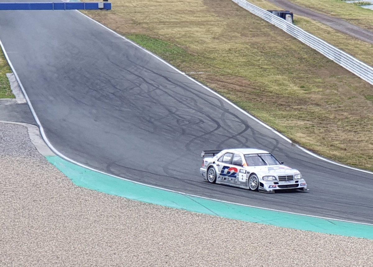 Martin_Hunolt's tweet photo. @HERVE675002 @ITC1996 And here the car 23 years later. Last august in #Oschersleben (Germany) in the series Tourenwagen-Legenden. Driver is Jörg Hatscher. #DTM #AMG https://t.co/0oBFbdhbbL