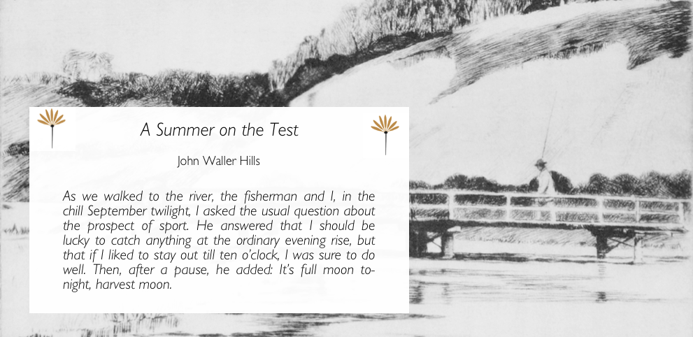 #Bookoftheweek: ‘A Summer on the #Test’ - John Waller Hills

An #angling masterpiece, with beautiful descriptions of the English countryside and advice from an experienced #trout fisher.

Read an extract: medlarpress.com/page-5/bookoft…

The book: medlarpress.com/code/bookshop?…

#flyfishing