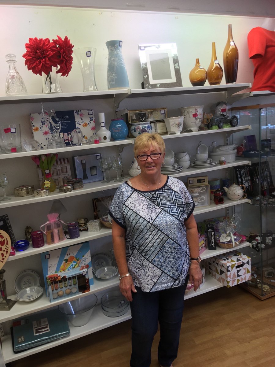 CRUKCymru's tweet photo. Welcome back Jeanette, who has volunteered at the @CRUKCdfCanton shop since 1991. She’s also fund-raised for @CR_UK for over 20 years. This week she's processed stock and re-stocked the homeware shelves ready for opening on Monday. Thank you for your hard work and dedication 👏 https://t.co/2LAG1cfnDU