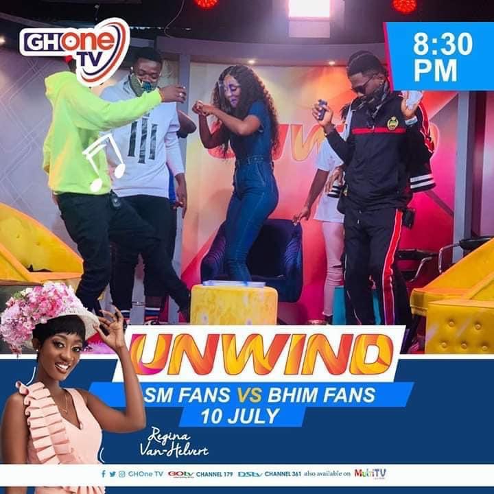 donclefofficial's tweet photo. #Unwind,SM Fans Vs BhimFans #GhoneTv ๐ฅ๐บ
Today, 8.30 pm. SHARP
Don't miss it this exciting edition, Stay Tuned and Watch how Fans of Shatta Wale and StoneBwoy get along and fan up together with they meet......#SMBIKER #TGIF๐๐ฟโ
#SM #Bhim #SmVSBhim https://t.co/lfpq5p9wXm