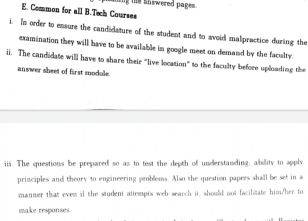 Shivam_Kt's tweet photo. #cusatexams
This is quite agonizing...do students' problems matter anymore or not ? Syllabus are incomplete or are being completed in a rush just to fulfill the quorum.Students are short of resources ..suffering several problems like internet connection,shortage of study material https://t.co/X5lvjBbDGl