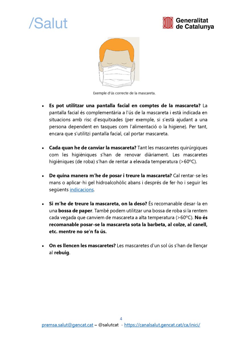 GovernDefectiu's tweet photo. Bon dia @jcanadellb,

Des del #GovernDefectiu us informem q, tal com es pot trobar al nostre fulletó de FAQS de @salutcat, l'ús d'aquesta pantalla, q ni saps com promocionar, no t'eximeix d'utilitzar la mascareta quirúrgica o roba.

Passa per l'oficina a pagar la multa, gràcies. https://t.co/9nu6JzvIsF