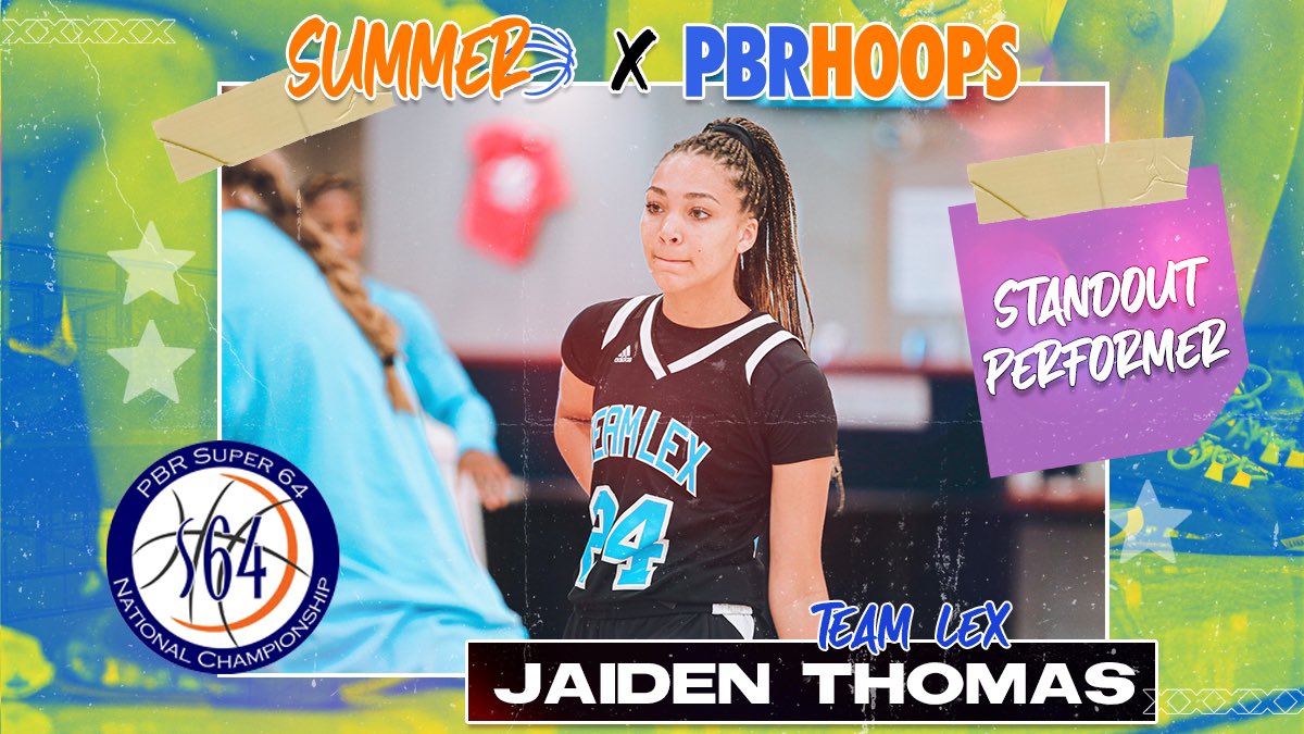 PBRhoops's tweet photo. 2️⃣0️⃣2️⃣0️⃣ #PBRSuper64💥6️⃣4️⃣🏀

🔝 STANDOUT PERFORMANCE

⛹🏽‍♀️: @JaidenThomas_24 

SUMMER 🏀 ✖️ @PBRhoops https://t.co/McjwyrgxSy