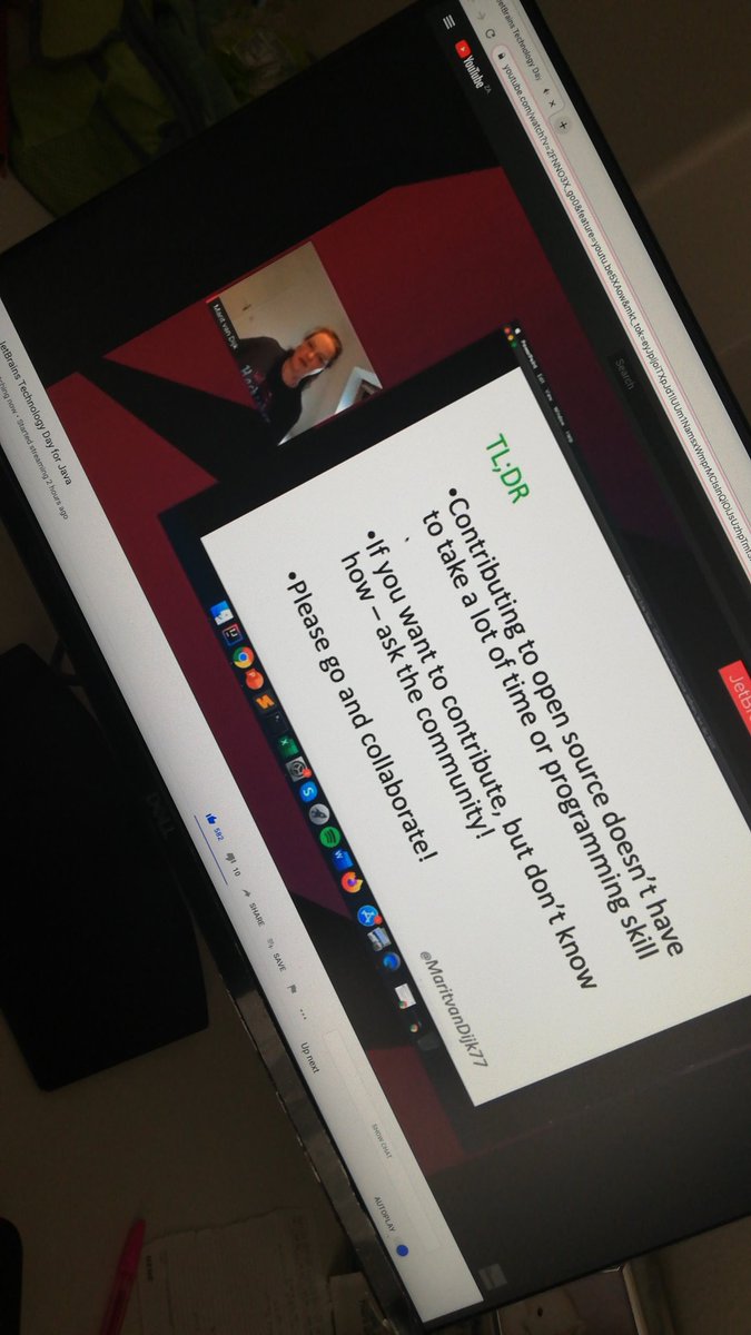 JustDee_s's tweet image. Enjoying #JBTechDayforJava @MaritvanDijk77 really did not know there are so many ways to contribute to Open Source. 👌Very Informative