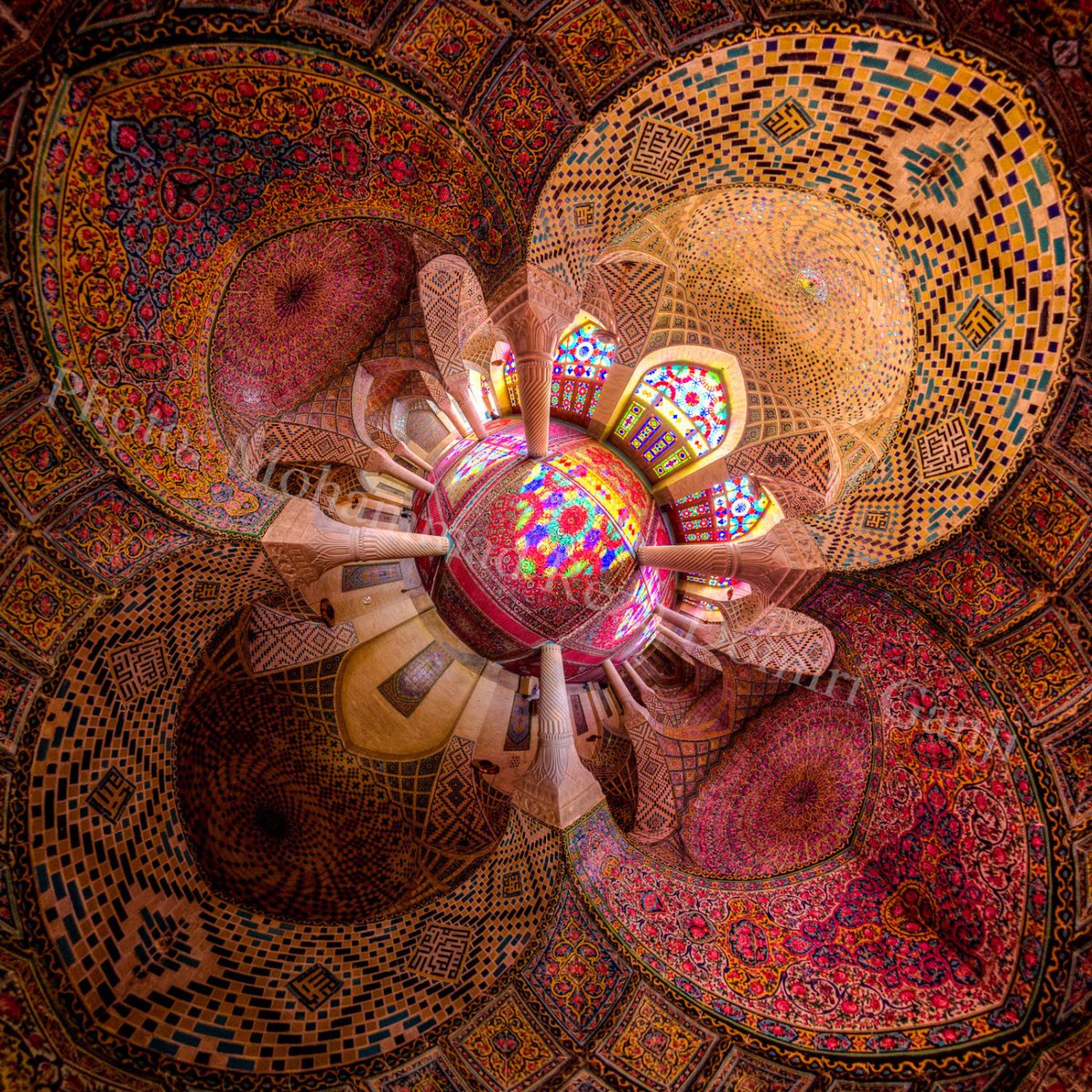 Thread:Top 10 Iranian photographers to watch out for.Mohammad Reza Domiri Ganji's wide-angle photos of Iranian architecture beautifully capture the perfectly symmetrical details of tourist attractions, making them appear like real life kaleidoscopes.