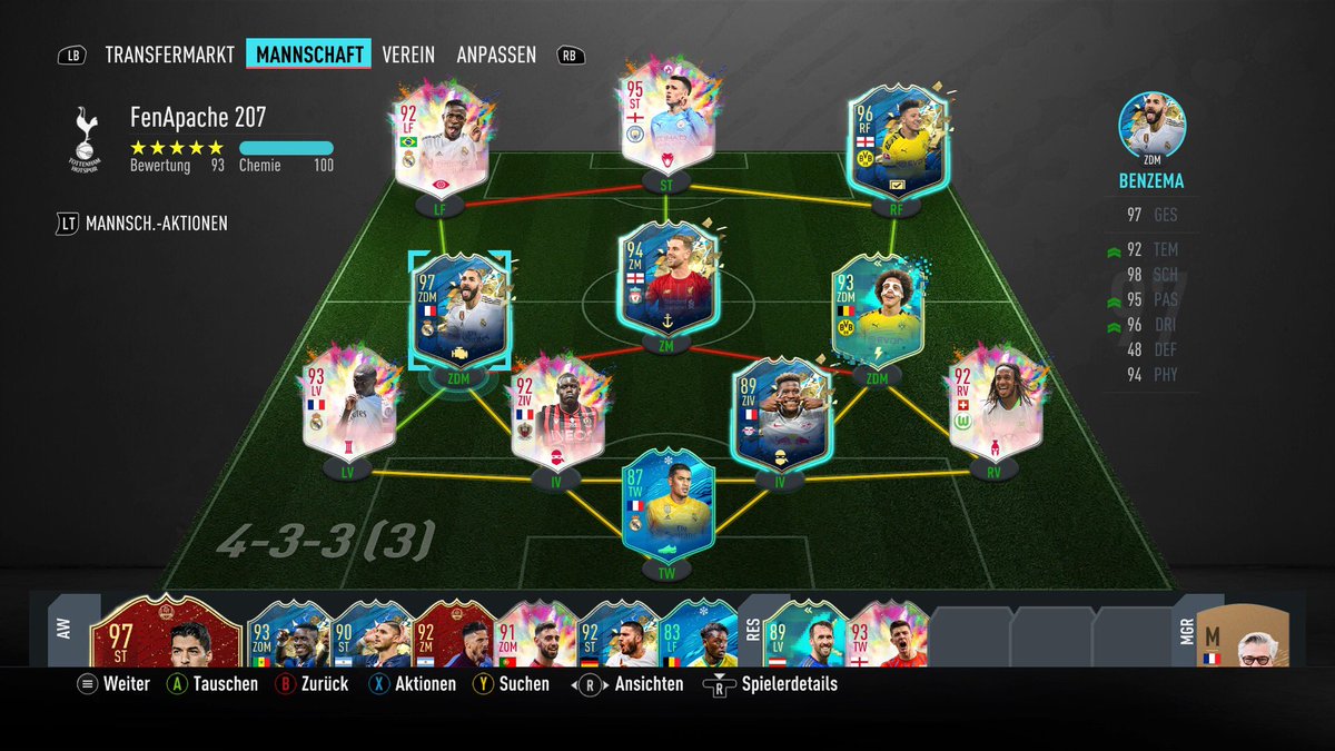 OnlySheesh's tweet photo. #SheeshTeam @sheeshTUBE 
Hey Yaya &amp; Community, mein Budget liegt bei 200k. Henderson, Sancho, Mukiele und Areola sind tauschbar, Bank untrade. Danke im Vorraus für die Verbesserungen. 

PS Ich spiele ingame 5-2-1-2 / 4-2-3-1 / 4-2-2-2 / 3-1-4-2 
Henderson mit Witsel auf der 6 https://t.co/8VxUb0c1Jx