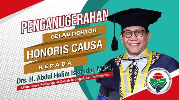 Darmisih9's tweet photo. Selamat dan Sukses atas penganugerahan gelar Doktor Honoris Causan kpd Gus Menteri H.A.Halim Iskandar. Semoga semakin khidmat untuk kemajuan desa.
#BerkhidmatUntukDesa 
@halimiskandarnu https://t.co/Os7BfP8jKW