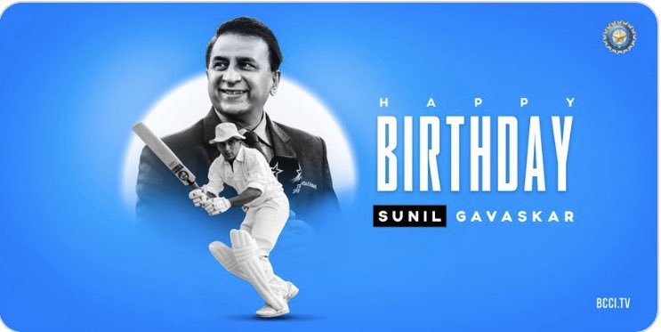 Wishing you a very happy birthday Sunil Gavaskar sir.   