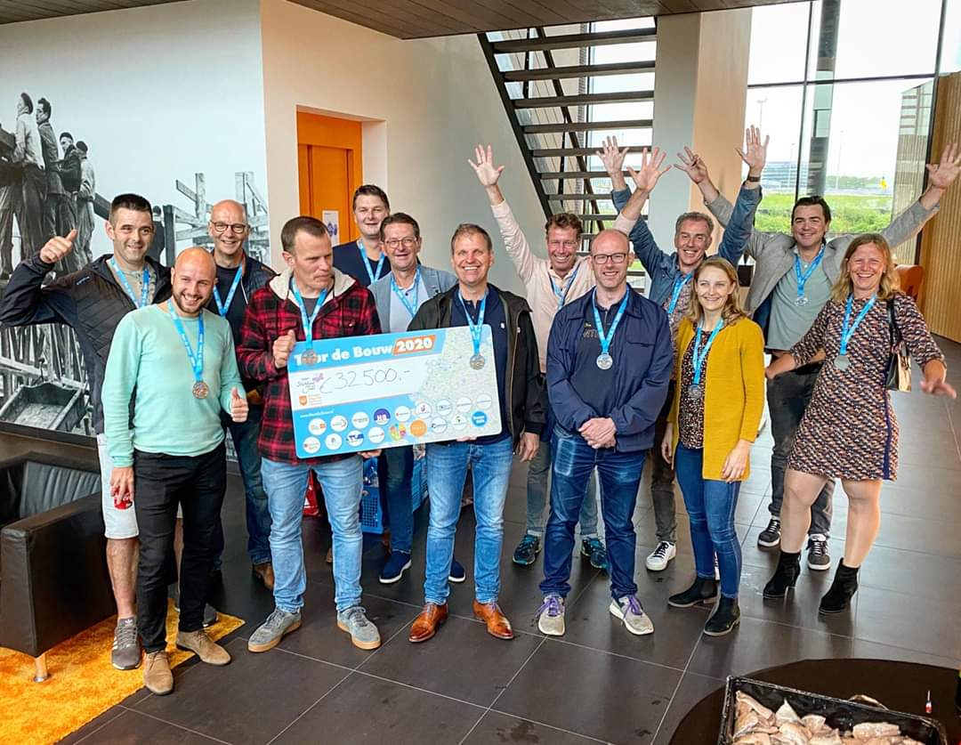 Weboma's tweet photo. Wat een succesvolle versie van de Tour de Bouw! In totaal is er € 32.500,- voor Stichting Juul en het Prinses Máxima Centrum voor kinderoncologie! Donateurs, onwijs bedankt! 💪🏻💪🏻 https://t.co/Tm5iSkMFT3