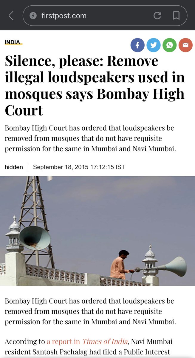 karan_ullengal's tweet photo. Are the cops so helpless that even after a decision by courts they can not enforce the law and act accordingly Are they so weak that after the court questions them regarding it they answer v cn nt manage the law &amp; order if we remove these loudspeakers #BanLoudSpeakersMH05 https://t.co/Ki9NpQfTdl