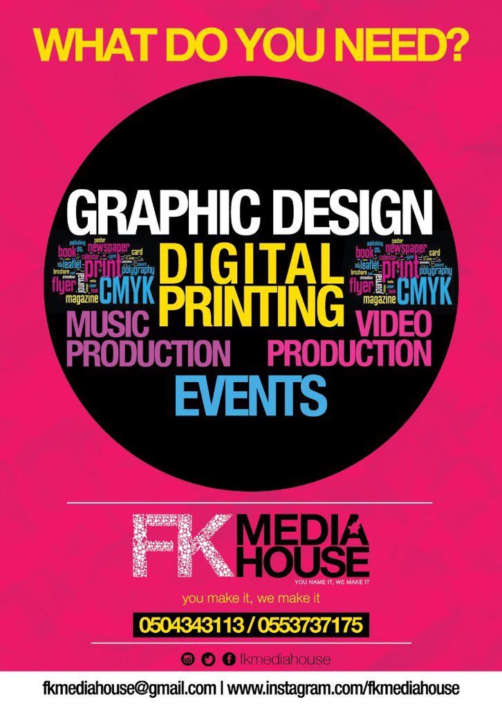 FKMediaHouse's tweet photo. FKMEDIAHOUSE 
your home for quality 

graphics designs 
logos
Flyers
Music production 
Video production 
Motion graphics

Shout us now 

#Benin2020 are you ready 😹😹 https://t.co/TrpnHpfNNK