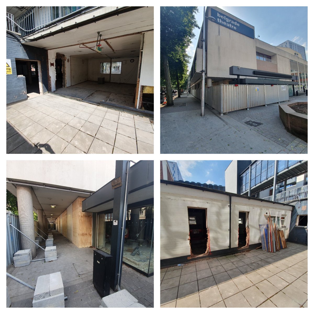InterclassGroup's tweet photo. PROJECT UPDATE: Delighted to see works progressing nicely at our @BelgradeTheatre site. Phase 2 sees the transformation of the café bar area to provide a vibrant and welcoming space for theatre-goers #teaminterclass #newproject #progress #UKCityofCulture2021 @pmpconsultants https://t.co/cuLPiOIfjm