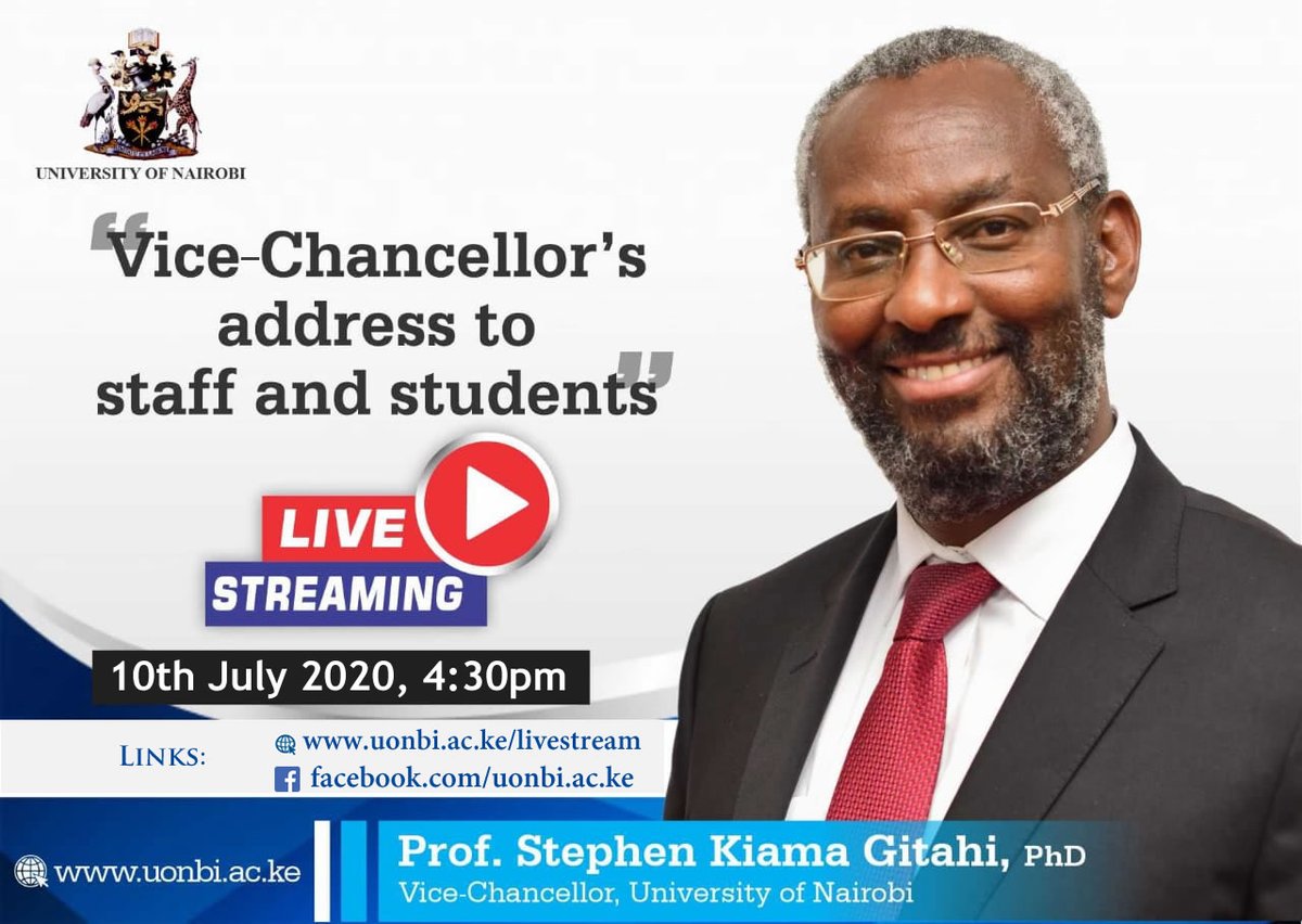 HumanitiesUoN's tweet photo. Our Vice Chancelor will address you today from 4.30PM. Please don't miss out !! live on our Facebook page and Website #UoNVCAddress https://t.co/nMP0MKME7m