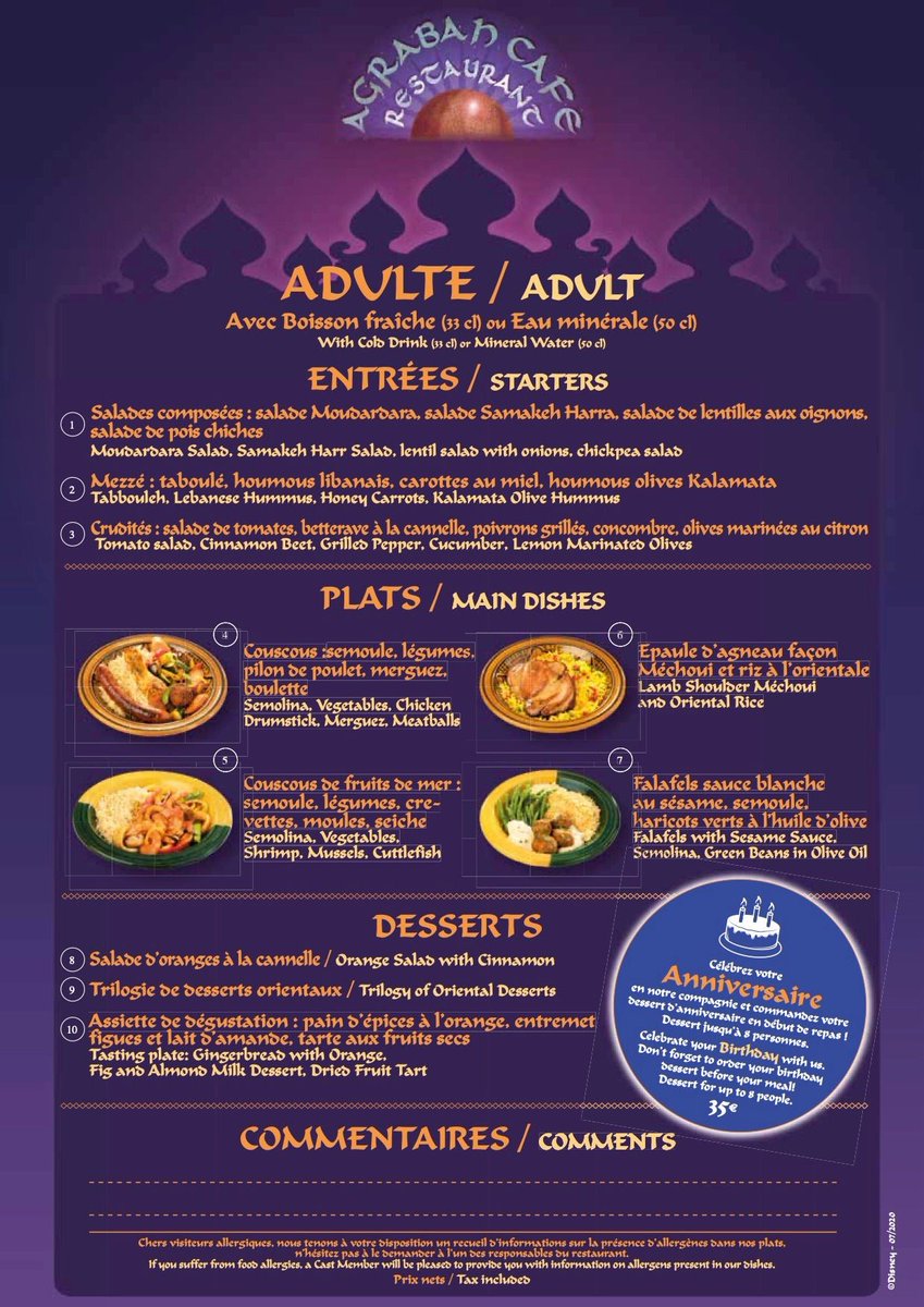 Dlp Report Agrabah Cafe The Only Other In Park Buffet Restaurant Will Also Switch To The Unlimited Plate Selection Brought To Your Table Concept Here Are Your Options 35 99 T Co Upjqhrpn70