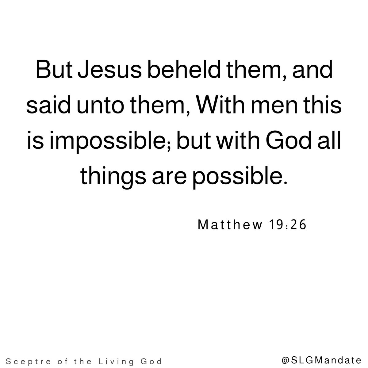 SLGMandate's tweet photo. The highest and best of man's abilities can only produce what's naturally possible; but God's realm supersedes all. We need God Himself to see the possibility in our impossible situations; and to receive the miracles that are beyond human comprehension. https://t.co/ztNQ2DFgfF