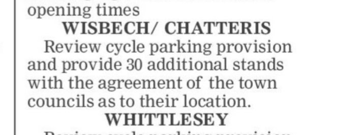 Well done Wisbech. 👏 The safe cycling provision is already so good all that's needed is to think about is where to put the extra 30 bikes that will arrive. <a href="/WeAreCyclingUK/">Cycling UK</a> <a href="/cycling_podcast/">The Cycling Podcast</a>
