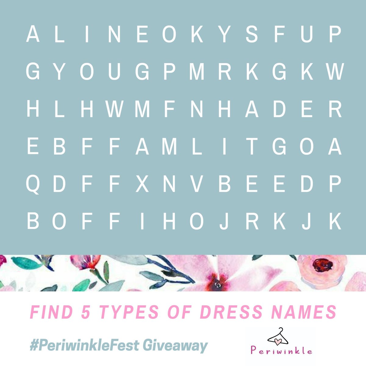 Contest_in's tweet photo. RT: @Shop_Periwinkle Day 1 Win #PeriwinkleGiftCards worth Rs.500: 
a) Answer as directed in the post.
b) Tag 3 friends #PeriwinkleFest 
c) Follow @shop_Periwinkle (Twitter) @periwinklefashion.in 
RT #Contest #ContestAlert 
RT &amp; Enter https://t.co/MVjydCNkFq