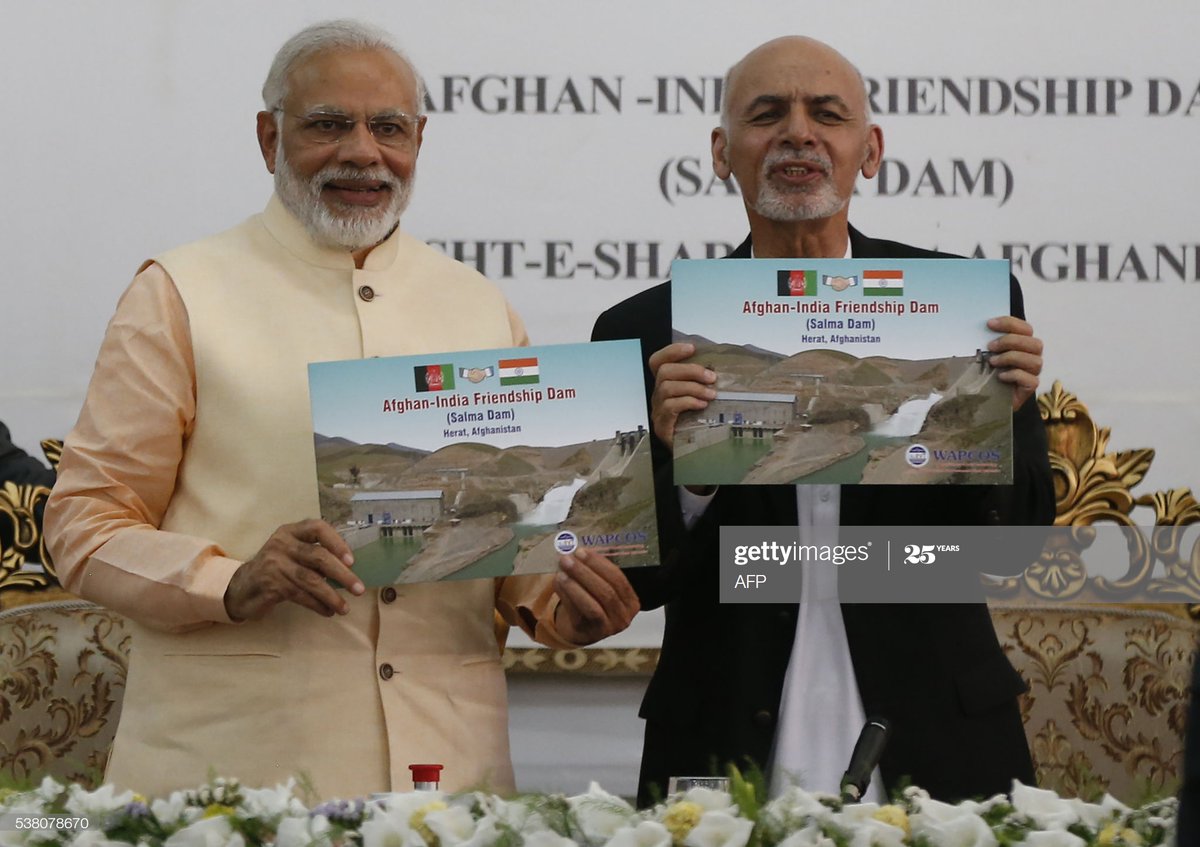 Thread on Afghan- #India Friendship Dam: 1/6Tweets by AF ( @TheFahimi)This dam, renamed from Salma dam in 2015 as a gratitude gesture to India, is located on Hari river in Western  #Afghanistan. It was a major project of Mohammad Daud Khan, Afghanistan’s first President, in 1976.