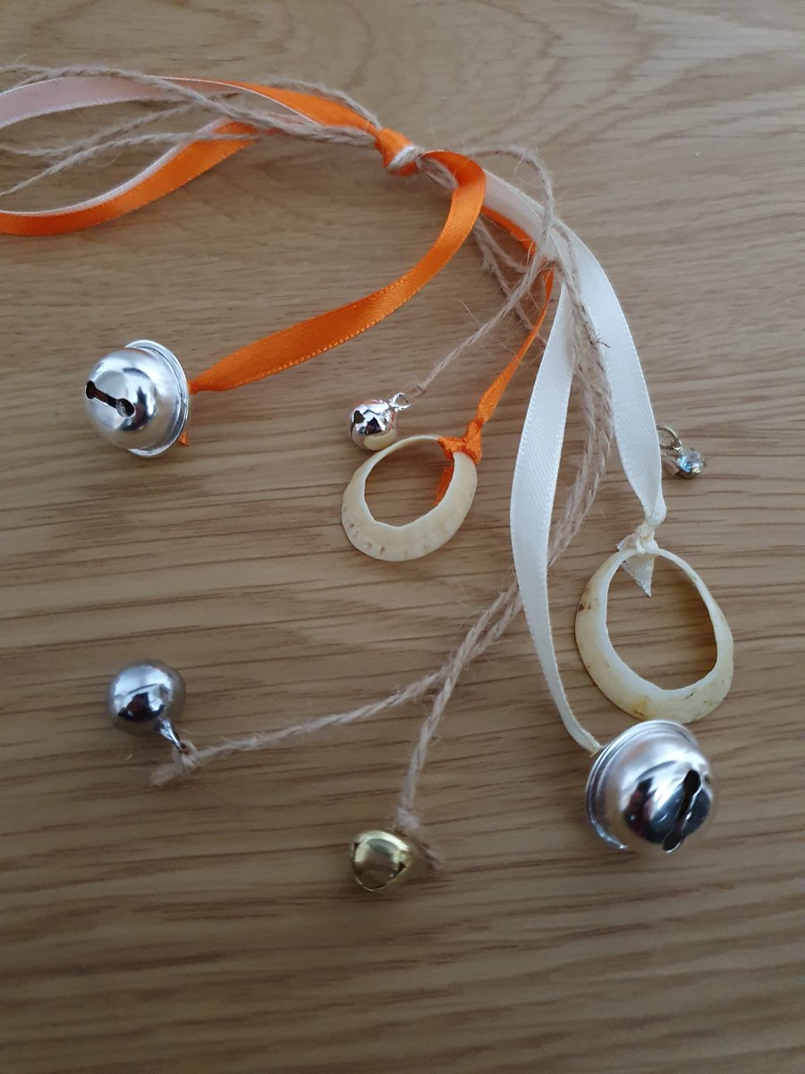 wildseawitch's tweet photo. Just for the sea witch .... witch bells with seashells #pagan #witchstyle #witchbells #protectioncharm #EarlyBiz #shopindie #smallbiz #orange #FridayThoughts almost sold out ... just two available on @Etsy or on @eBay https://t.co/4y6In0b1S4