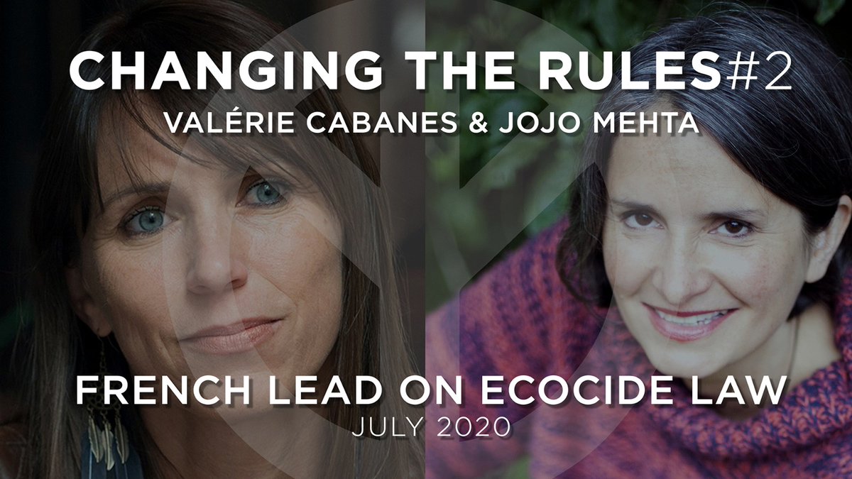 Jojo_Mehta's tweet photo. TODAY! In conversation with @ValerieCabanes, long-term advocate for ecocide law in French-speaking world, now working closely with @EcocideLaw.
Discussing the importance of @EmmanuelMacron's declaration of support for #ecocide as an international crime.
https://t.co/FXdDe7a3yg https://t.co/t2TD8emdkA