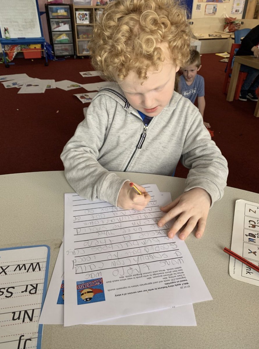 danetreeschool's tweet photo. Bumblebees have made Miss Noble really proud this week with their fantastic versions of the story ‘Supertato’! Did you know there are bad bananas in Danetree diner!? https://t.co/9FUIAPkMQH