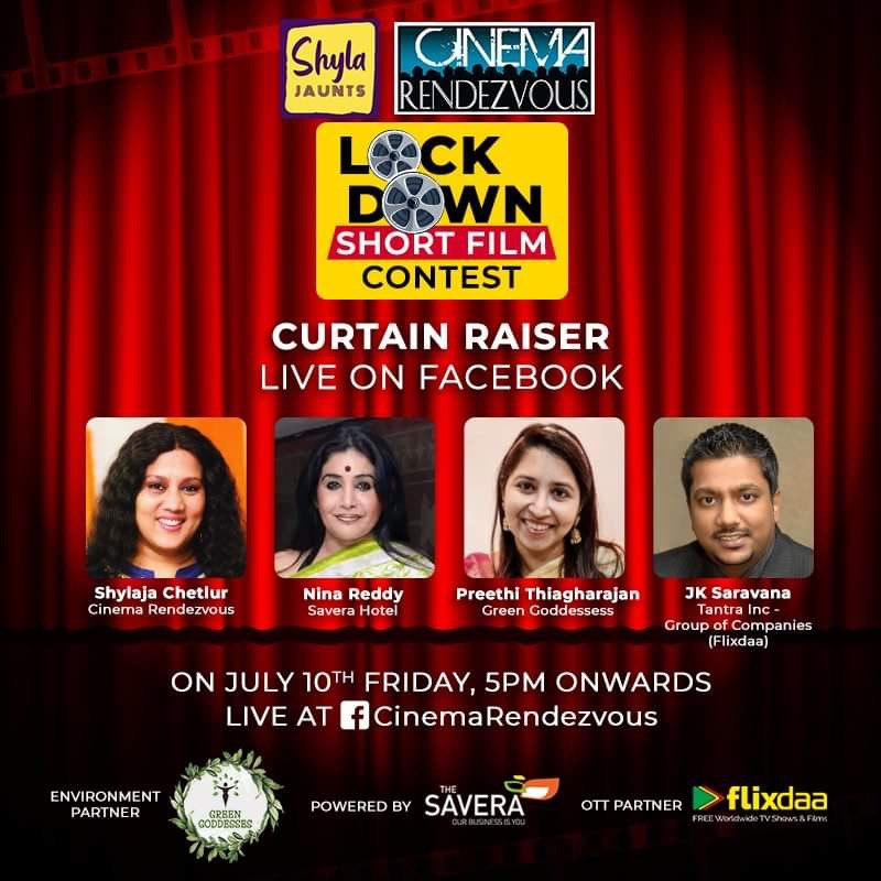 flixdaa's tweet photo. #JKSaravana Owner of Tantra Inc- Group of Companies and #Flixdaa is going Live Today from 5pm IST onwards at #CinemaRendezvous Facebook page for the #ShylaJaunts - Cinema Rendezvous - #LockDownShortFilmContest curtain-raiser together with other sponsor owners. https://t.co/CrVWl8jI2A