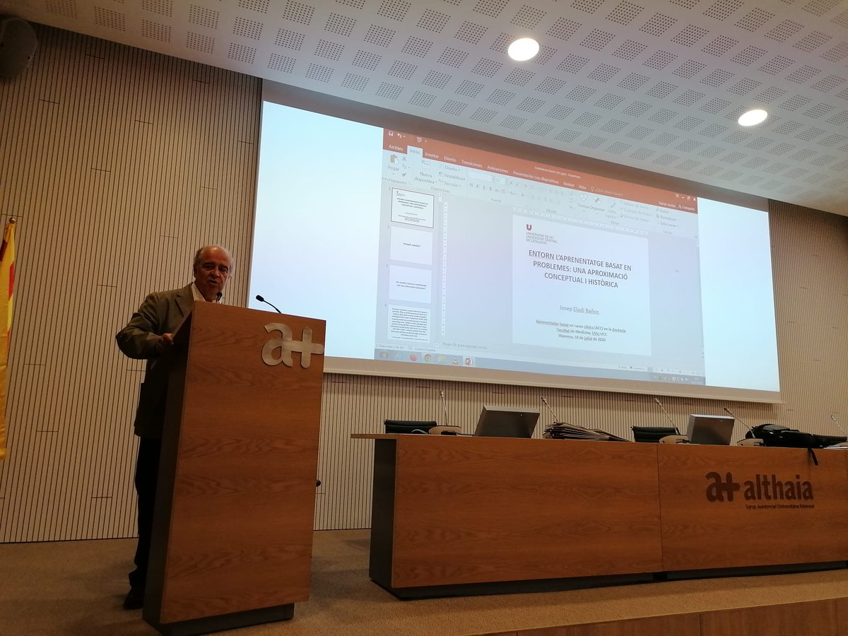 A aquesta hora arrenca a la Unitat Docent Territorial de #Manresa <a href="/althaiamanresa/">Fundació Althaia</a> el curs de metodologia ACC, d'aprenentatge basat en casos clínics en la docència de #Medicina, per a tot el professorat de la nostra Facultat. Bona i profitosa jornada!