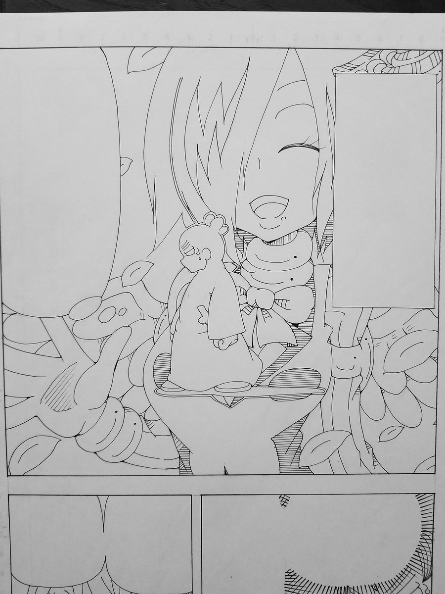 1日1ページの余裕あるペースに変えたら手に力入れすぎずに良い絵が描けるようになった 