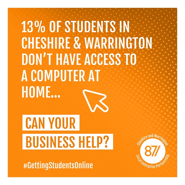 CWBizHub's tweet photo. Children in #Cheshire and #Warrington can benefit from #GettingStudentsOnline as well as BT's national campaign, meaning our future workforce is able to get the support it needs. Find out more >> https://t.co/x2s6EYCBVc @ThePledgeCW @MktgCheshire @candwep https://t.co/DlvXOJVfu7