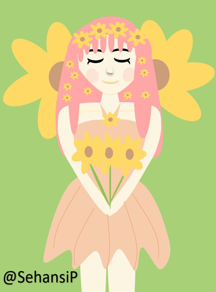 orbitalaurora_'s tweet photo. Hello @aoixchelleart✨Here's my entry for your #dtiys🌻
I'm late but hope you like it!💓Thanks for hosting #aoixchelleartdtiys😊
Created by #PowerPoint2016🌸
Time - 2 hours🕑
#art #pptart #digitalart #ArtistOnTwitter #cute #beautiful  #drawthisinyourstyle #sunflower #girl https://t.co/ziWgqrcGn2