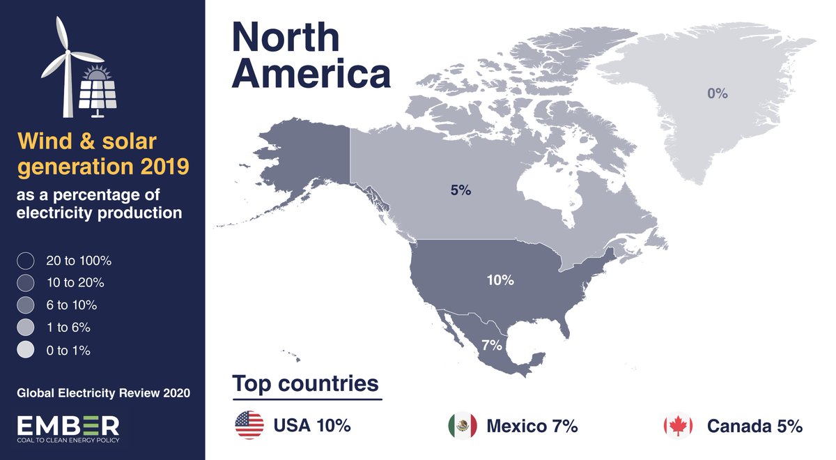 Did you ever wonder how much electricity already comes from just wind turbines and solar panels? So did we, so we made these maps...  #WindSolar
