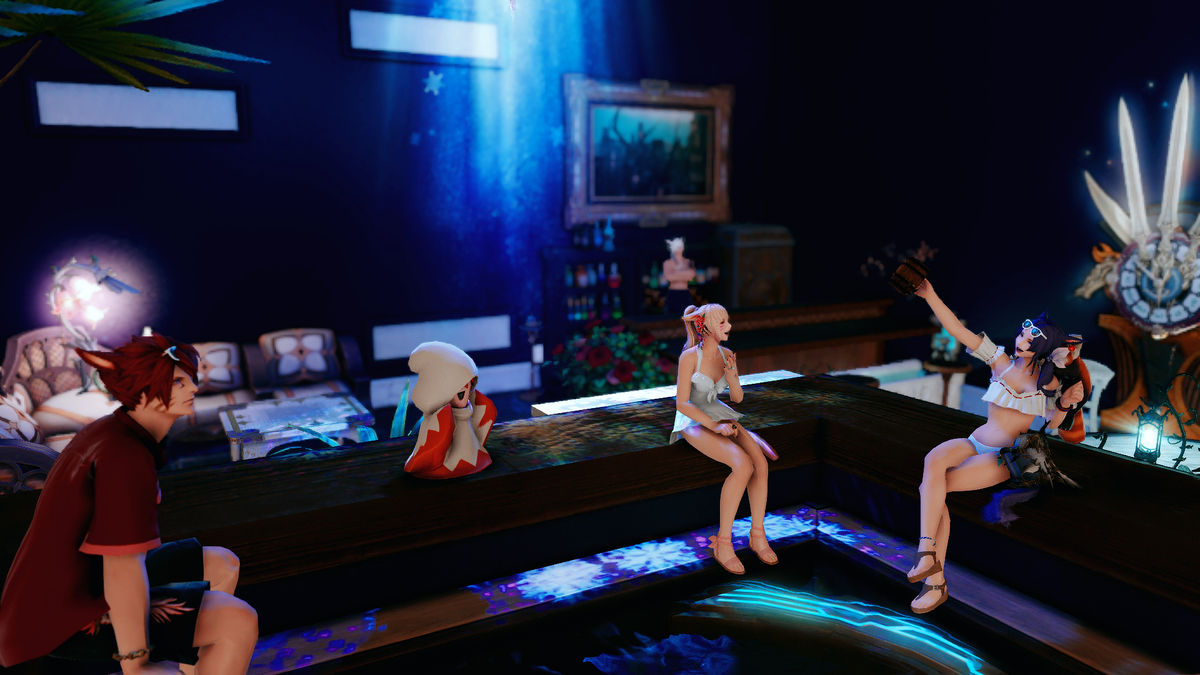 ffxiv_kanna's tweet photo. a new place to relax at kujata mist ward 19 topmast ~~~
足が治った
#NightPoolBAR #gposers #ffxivsnaps #FFXIVScreenshots https://t.co/cM0aRjurdV