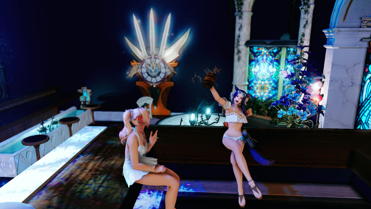 ffxiv_kanna's tweet photo. a new place to relax at kujata mist ward 19 topmast ~~~
足が治った
#NightPoolBAR #gposers #ffxivsnaps #FFXIVScreenshots https://t.co/cM0aRjurdV