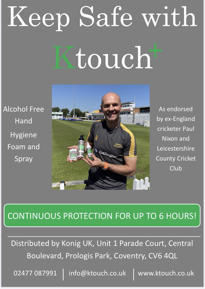 ktouchhygiene's tweet photo. Good luck to all clubs and players using our hygiene range this weekend, it’s been a long time but we’re almost there #GameOn #Ktouchplus https://t.co/75OYpp1qin